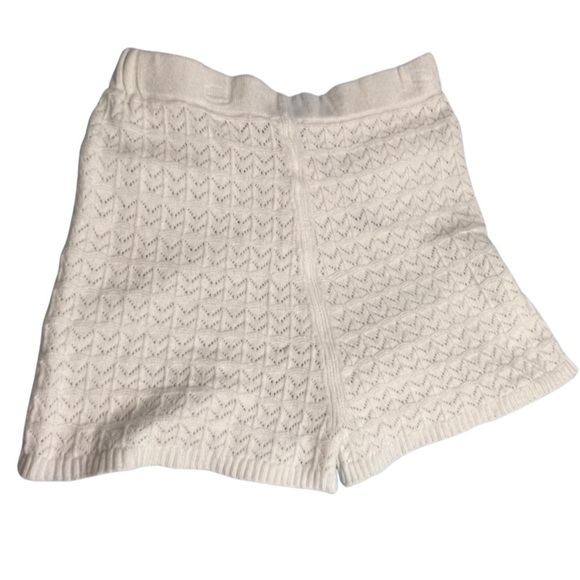Topshop Pants - Nwt Topshop Cozy Knit Shorts Cream Women’s Size 8-10